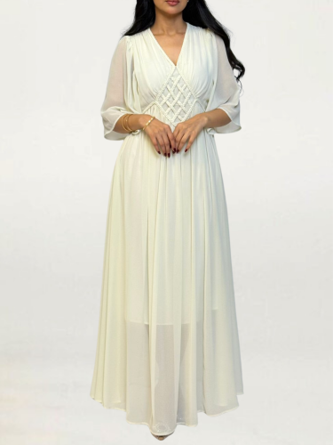 فستان لؤلؤ الشيفون