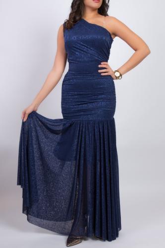 فستان سهرة أنيق بلون كحلي