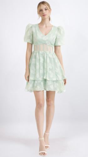 فستان سحر الربيع النعناعي Enchanted Mint Dress