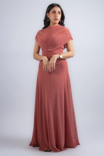 فستان إليجانس درابيه الطويل