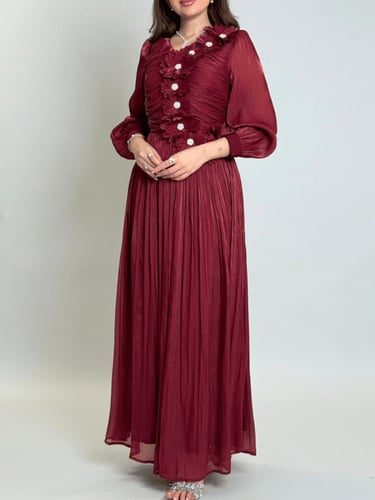 فستان روبيانا الشيفون بتفاصيل الزهور