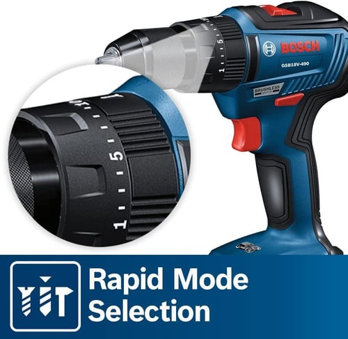 مثقاب 18 فولت 06019F81L0بموتور عديم السفرات 1/2 ان...