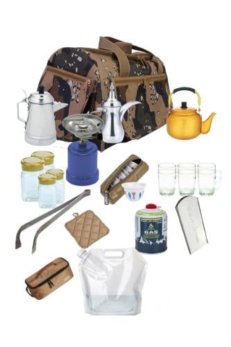 عزبة شاي وقهوة متكاملة قماش جيشي جودة عالية