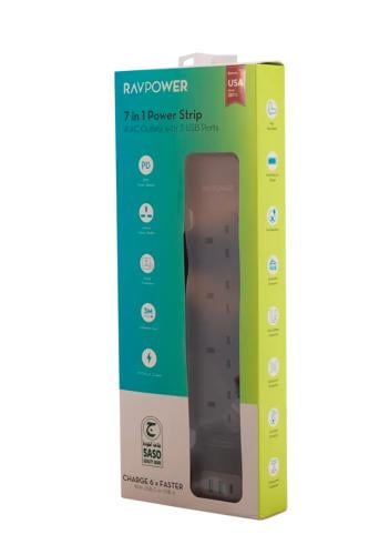 تحويله راف باور 7 في 1 مع منفذين يو اس بي ومنفذ تا...