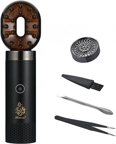 بخرة كهربائية سوداء.حارقة بخور عربية.مبخرة راتنج ا...