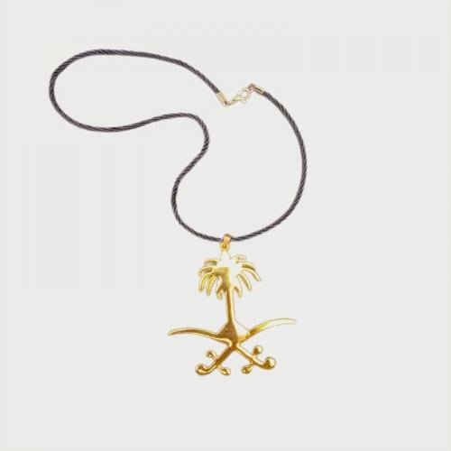 تعليقة سيفين ونخلة ذهبي