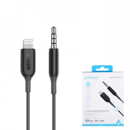 كيبل انكر لايتنينج - اي يو اكس 0.9 م اسود