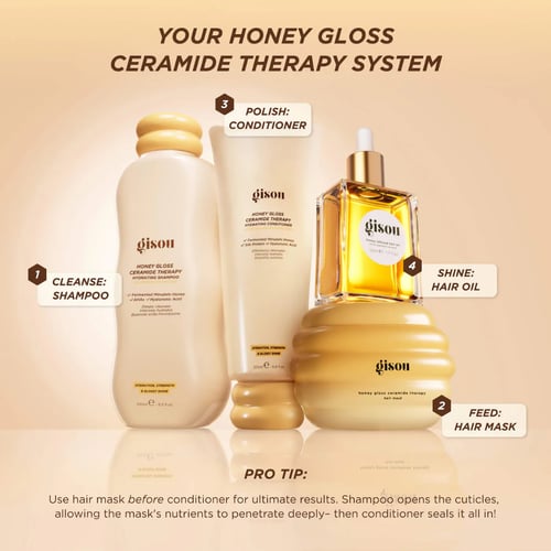 غيسو HONEY GLOSS CERAMIDE THERAPY شامبو 250 مل