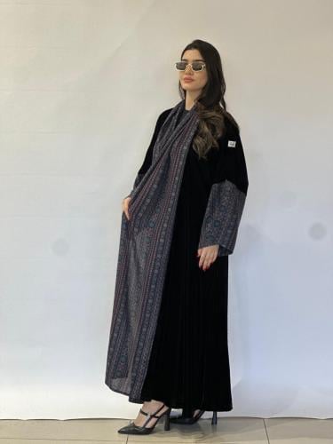 عبايه كشميري تركوازي