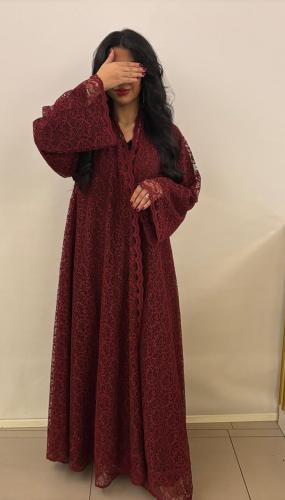 عباية الرشه عنابي