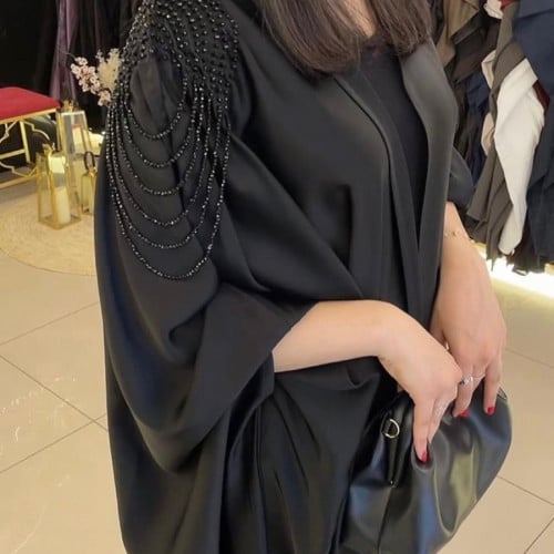 ‏عباية قطري حرير ناعم