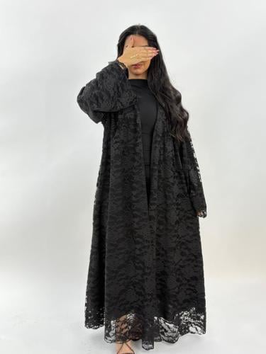 عبايه كلوش دانتيل