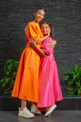 الأحلام – طقم تنورة التناغم - زهري