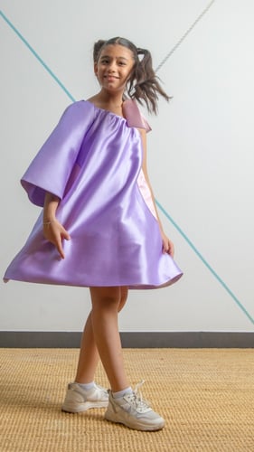 كب كيك – فستان ون شولدر - لافندر