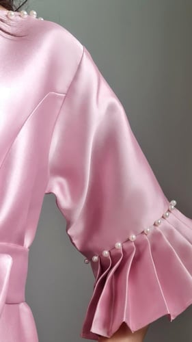 تخرج - فستان فلاونس فراولة