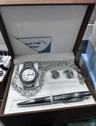 طقم كارتر ساعه وكبك وقلم وسبحه