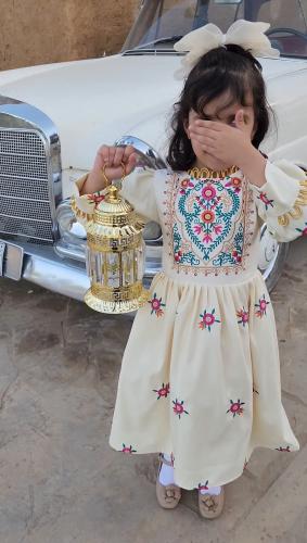 فستان رمضاني جديد وانيق شالكي