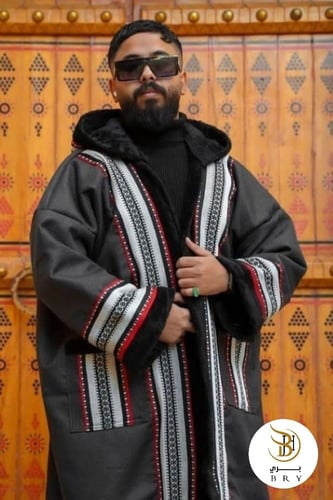 فروه رجالي بثلاثة الوان مع الكلفه