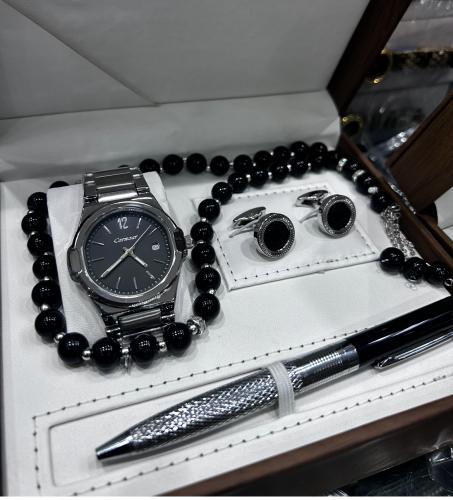 طقم كارتر ساعه وكبك وقلم وسبحه