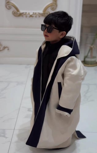 فروه دبل فيس مع شال للاسم متحرك