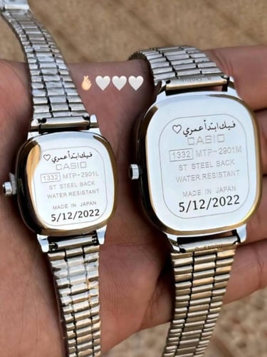 كاسيو LTP كبلز فضي ع اسود