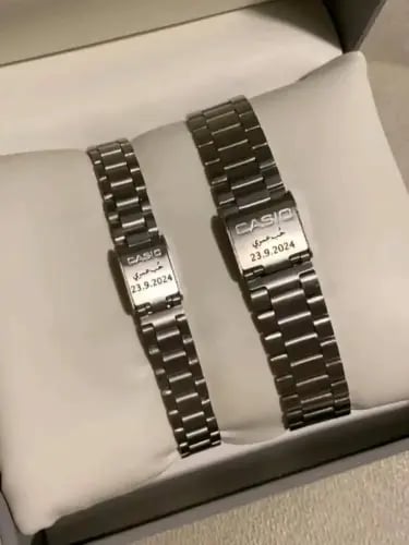 كاسيو LTP كبلز فضي ع اسود