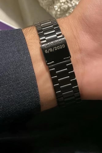 كاسيو LTP كبلز اسود ميتا