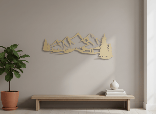 لوحة جبال جليديه