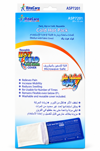 كمادة حار بارد