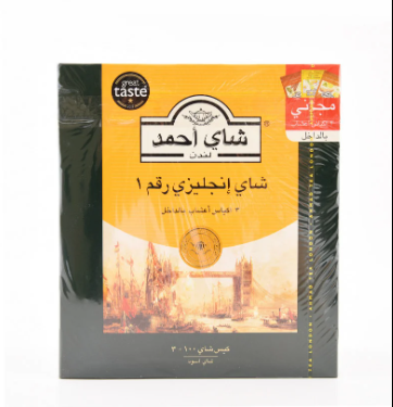 شاي احمد اسود - 100 كيس