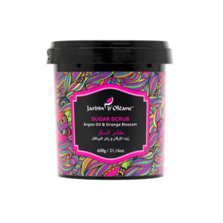 مقشر السكر بزيت الارجان و زهر البرتقال 600 جرام