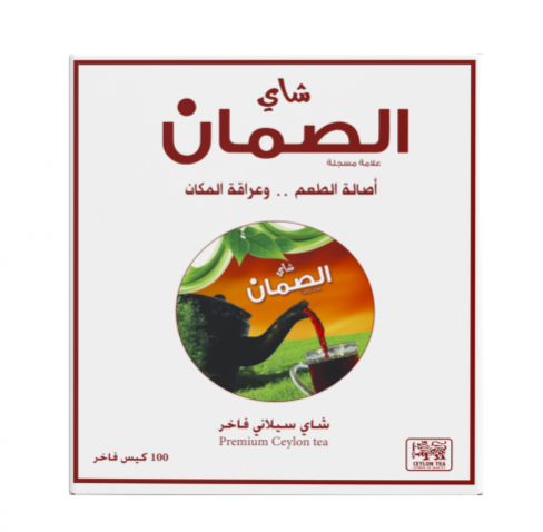 شاي الصمان سيلاني ابيض - 100 كيس