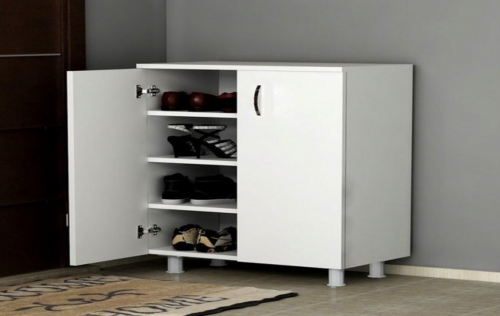 دولاب احذية لون ابيض