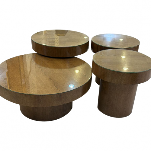 طقم طاولات سنديان - 4قطع