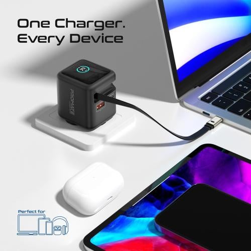 Cubix-R70 - شاحن جداري سريع وذكي بقوة 70 واط, بتقن...