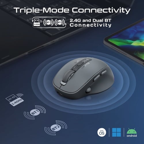 Blix-3M فأرة لاسلكية ذكية ثلاثية الاتصال تجمع بين...