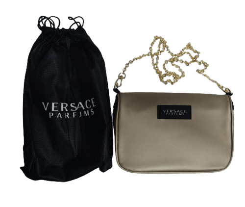 شنطة كتف فيرزاتشي الذهبي بارفيوم للنساء حجم 18*14...