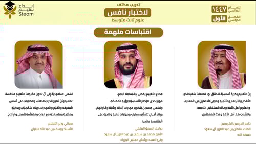 بوربوينت تفاعلي علوم ثالث متوسط - نافس