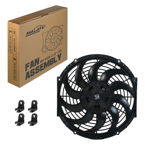 مروحة تبريد إضافية للسيارات مقاس 12 إنش (12V - 80W)