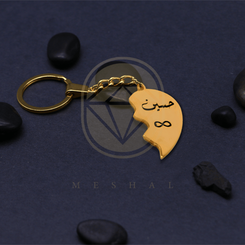 سلسال مع ميدالية مطلية بالذهب بالأسماء حسب الطلب (...