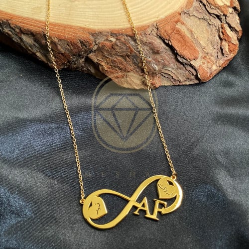 Gold-plated necklace with the name according to your request