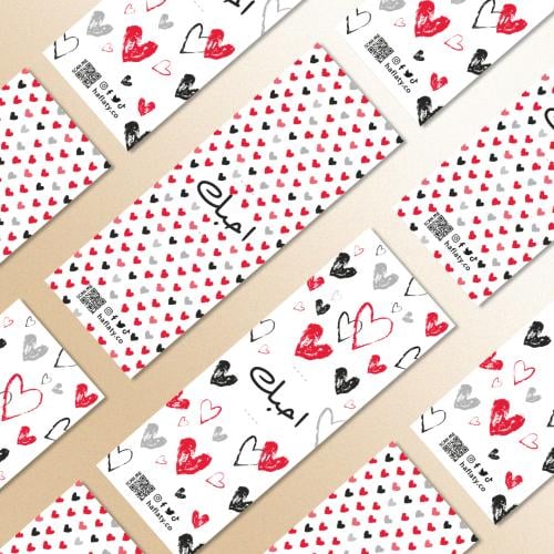 توزيعات كروت طولية يوم الحب - ملفات رقمية جاهزة لل...