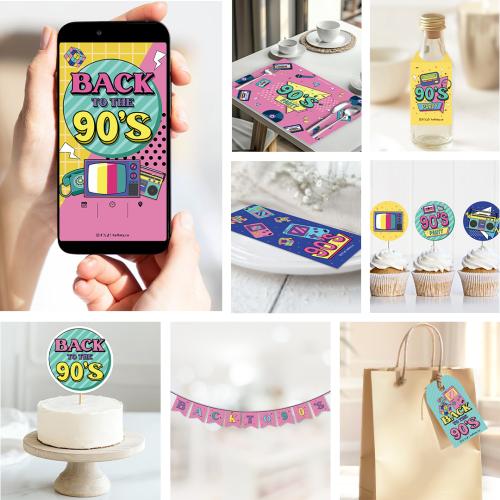 ثيم التسعينات ، مطبوع جاهز للتوصيل