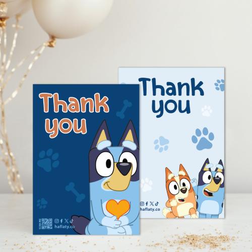 توزيعات ثيم بلوي ، مطبوع جاهز للتوصيل