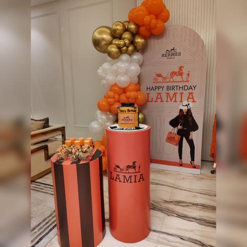 ديكور حفلات عيد ميلاد هيرمز HERMES