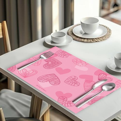 ثيم يوم الحب البينك ، مطبوع جاهز للتوصيل