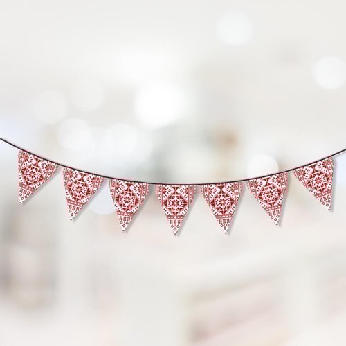 ثيم الحنة الفلسطيني ، مطبوع جاهز للتوصيل