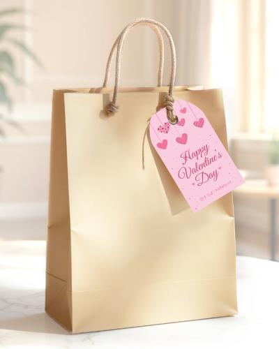 كروت تعليق ثيم الحب البينك - 30 حبة