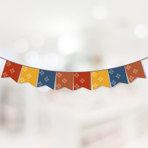 ثيم اليوم الوطني الشعبي ، مطبوع جاهز للتوصيل