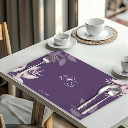 ثيم الزواج البنفسجي ، مطبوع جاهز للتوصيل